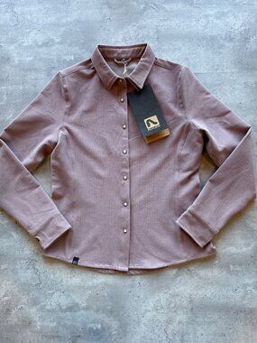 Flylow Tomari Shirt NEW, Women Mauve, Corduroy, Small